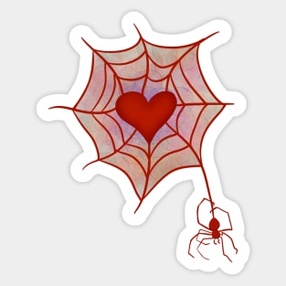 Spider with a Heart Sticker